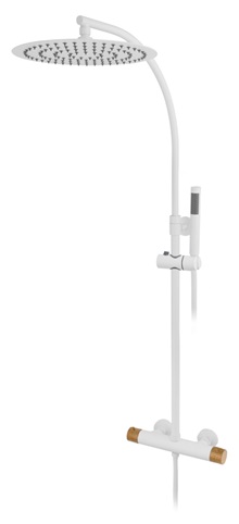 Columna extensible tubo redondo termost.