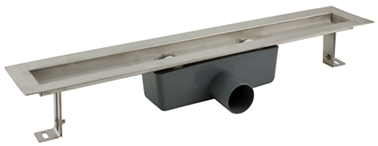 Canaleta para ducha de 70cm. sin rejilla