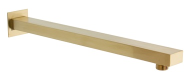 Brazo ducha pared recto cuadrado