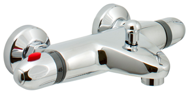 Mélangeur bain-douche 155mm thermost
