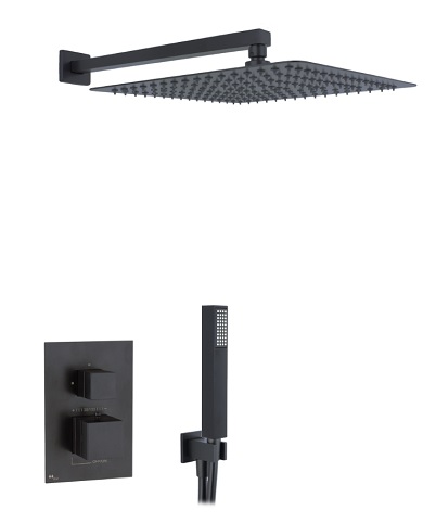 Shower set 2 ways rough-in val. thermost