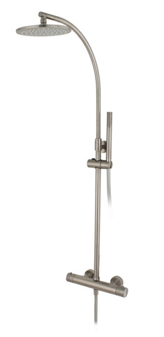 Shower mixer, column round thermost
