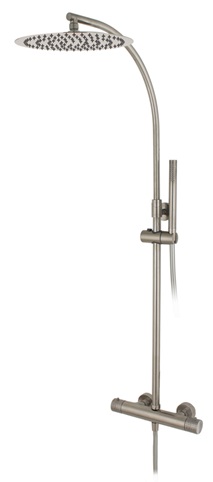 Shower mixer, column round thermost