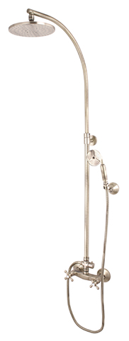 Shower mixer, column round closing
