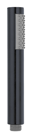 Mango ducha minimalista abs, negro mate