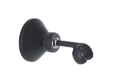 Soporte ducha laton conico negro mate