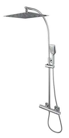 Columna extensible tubo redondo termost.