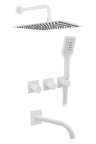 Horizontal shower set 3 outlets prog. c.