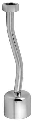 Connector to urinal tap, chrome