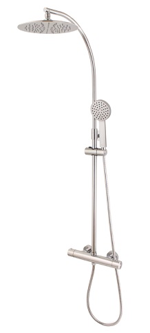 Ensemble douche télescopique thermos.