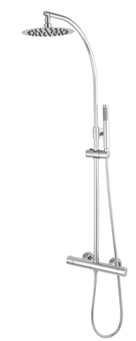 Columna extensible tubo redondo termost.