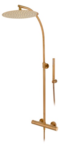 Ensemble douche télescopique thermost