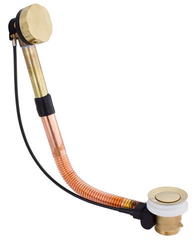 Desague automatico bañera latón 45-55 cm