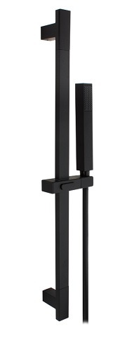 Sliding bar with flexible hose and hand-