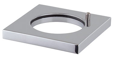 Aro base cuadrado 50x50 mm. con espiga y