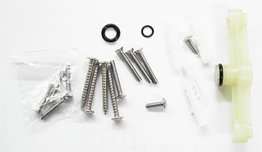 Kit screws and fitting for instalation