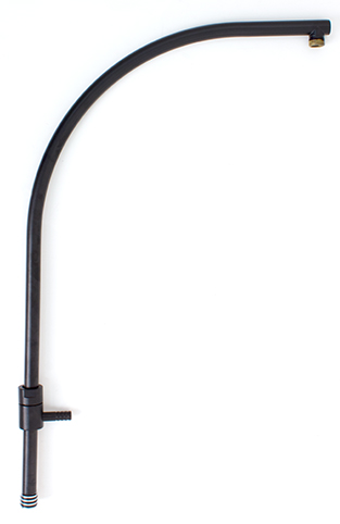 Tubo columna ducha, curvo ø19x620mm.