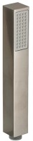 DOUCHETTE CARRÉE ABS, NICKEL SATINÉ